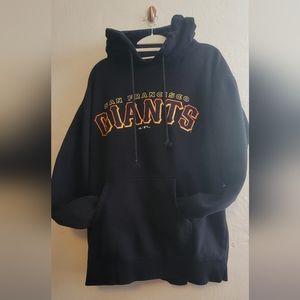 Majestic SF Giants Men Hoodie, Large, Black